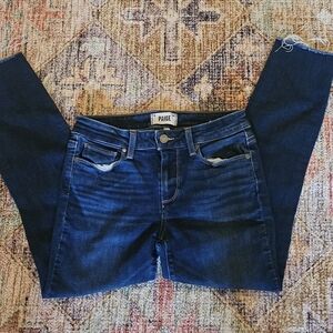 PAIGE Women's Dark Blue Skinny Jeans